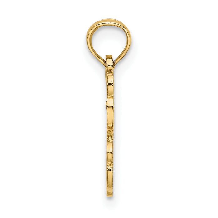14K Cut out Teddy Bear Charm-K6440