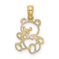 14K Cut out Teddy Bear Charm-K6440