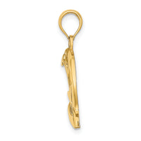 14K Cut-Out Duck Head Charm-K6441