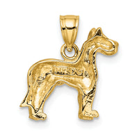 14K Great Dane Dog Charm-K6452