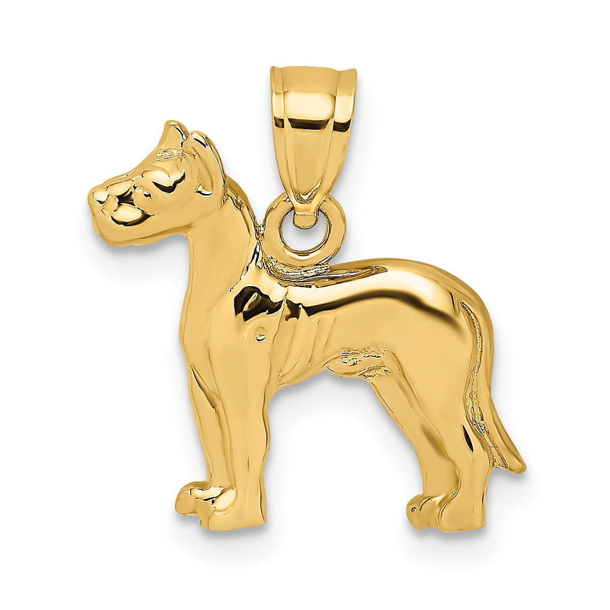 14K Great Dane Dog Charm-K6452