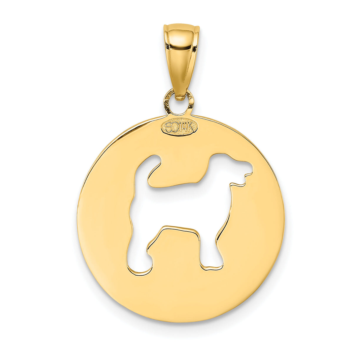 14K MY BEST FRIEND w/Dog Charm-K6456