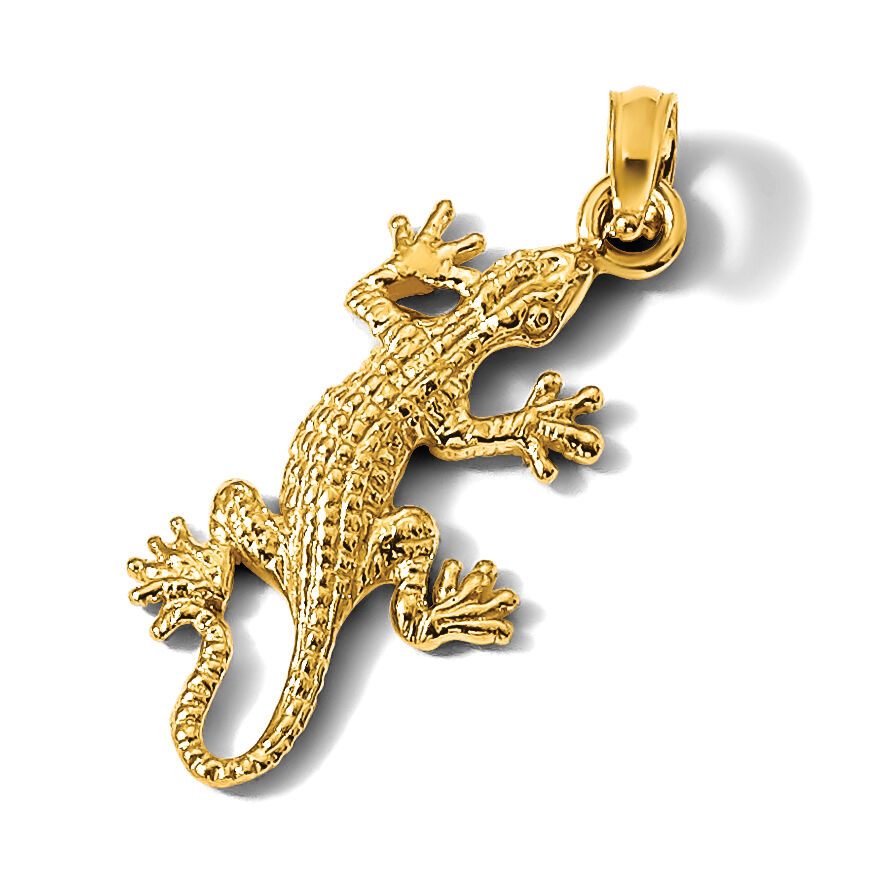 14K 2-D Lizard Charm-K6461