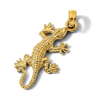 14K 2-D Lizard Charm-K6461