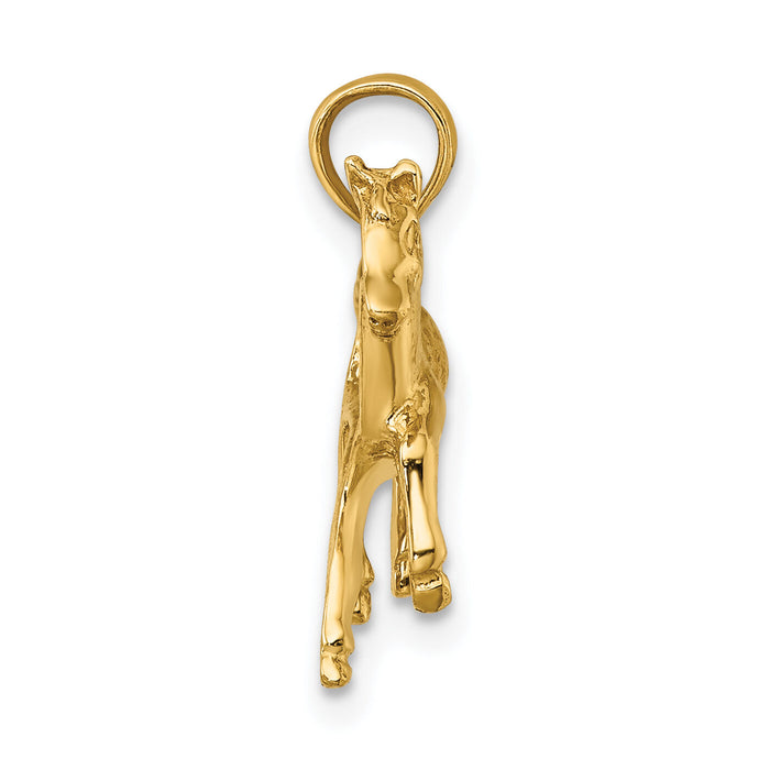14K Galloping Horse Charm-K6463