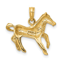 14K Galloping Horse Charm-K6463