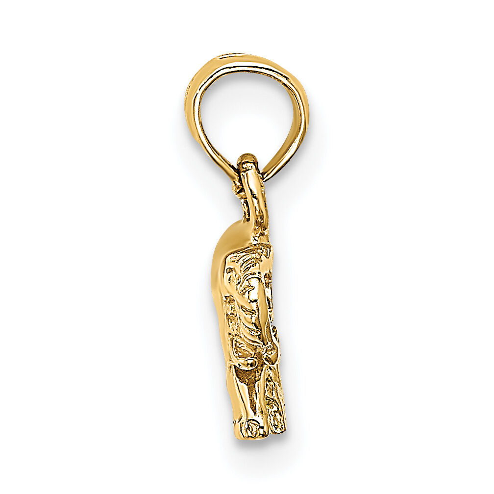 14K  Polished Small Elephant Charm-K6474