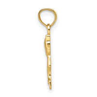 14K Mini Sitting Kitten Charm-K6484