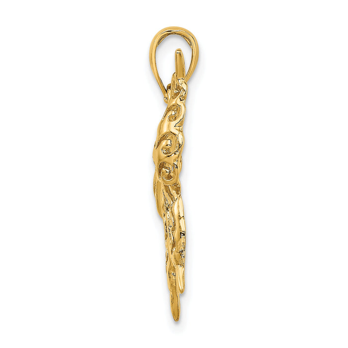 14K Cut-Out Butterfly Charm-K6492