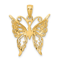 14K Cut-Out Butterfly Charm-K6492