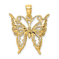 14K Cut-Out Butterfly Charm-K6492