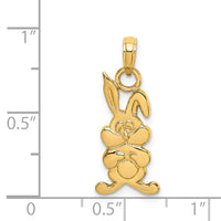 14K Rabbit Charm-K6493