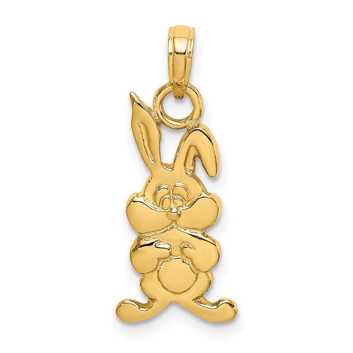 14K Rabbit Charm-K6493