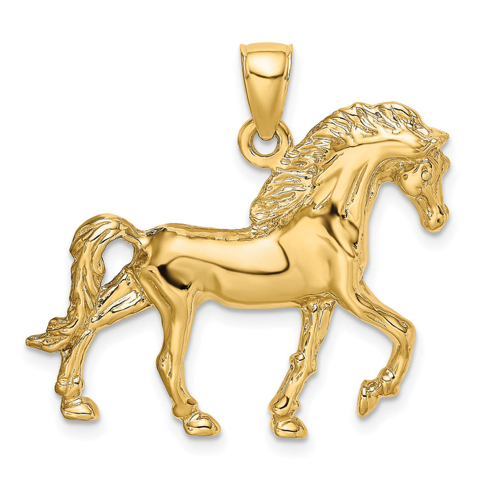 14K Horse Walking Charm-K6501