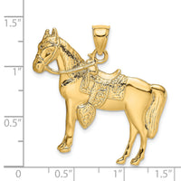 14K Horse w/ Saddle Charm-K6502