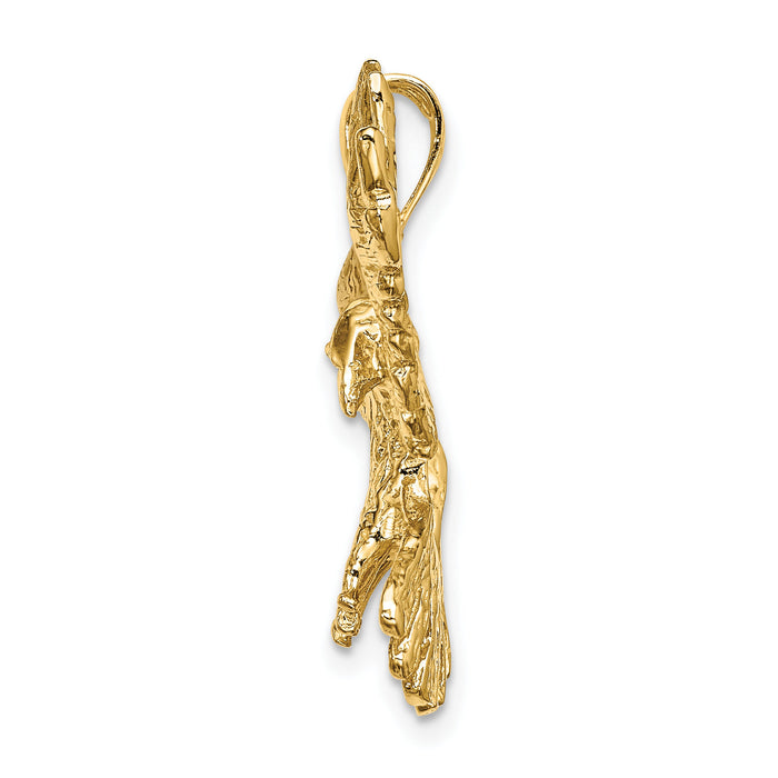 14K Eagle Flying Charm-K6504