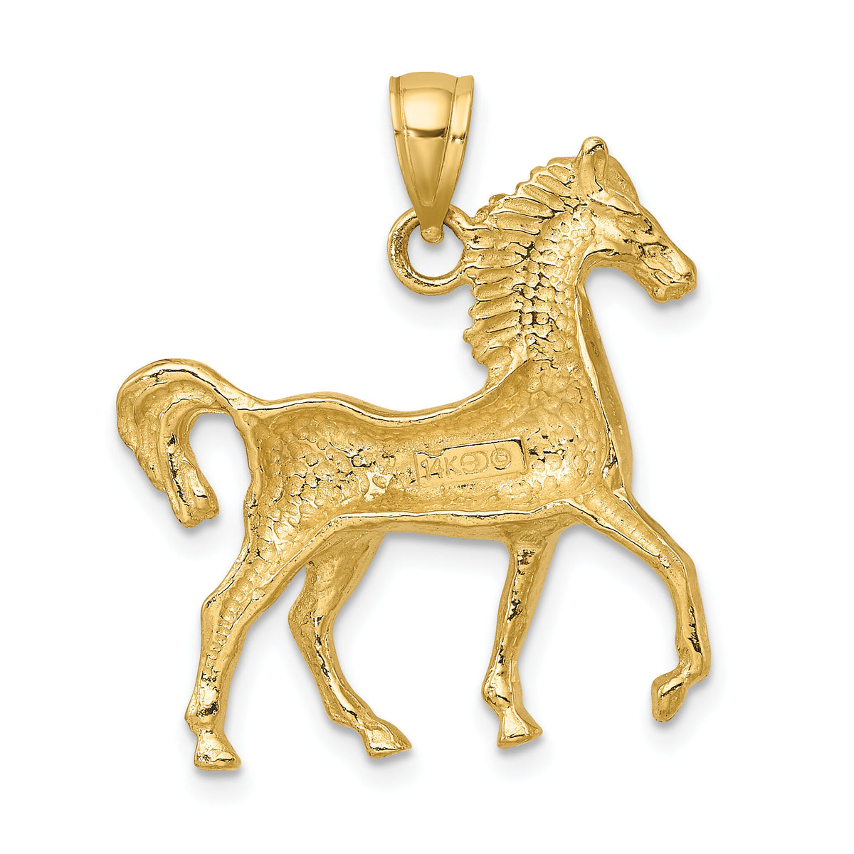 14K Polished Horse Charm-K6508