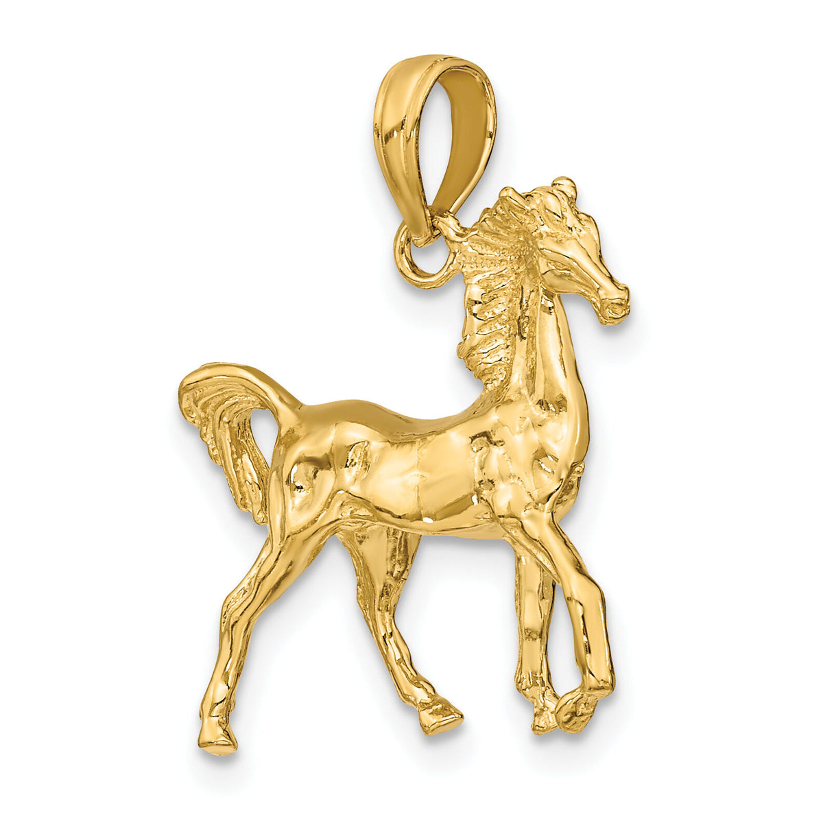 14K 3-D Horse Charm-K6512