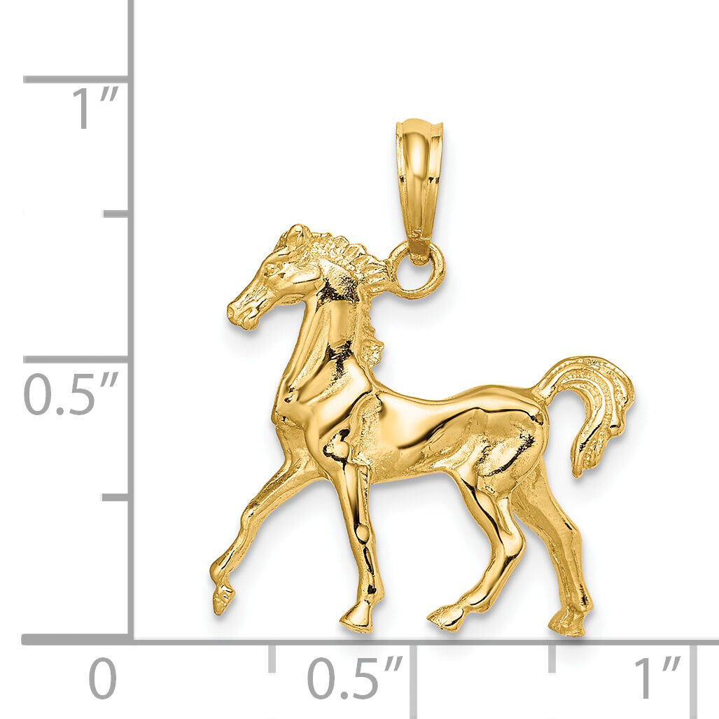 14K 3-D Horse Charm-K6512