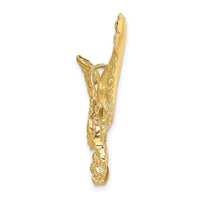 14K Eagle w/Beak Touching Claws Charm-K6514
