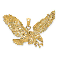 14K Eagle w/Beak Touching Claws Charm-K6514