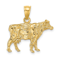 14K 3-D Cow Charm-K6520