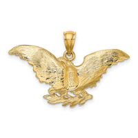 14K Eagle w/ Wings Spread Charm-K6525
