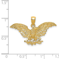 14K Eagle w/ Wings Spread Charm-K6525