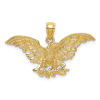 14K Eagle w/ Wings Spread Charm-K6525