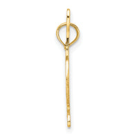 14K Textured Horse Head and Shoe Charm-K6527