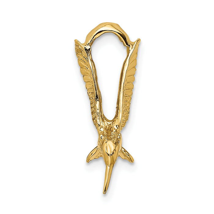 14K 3-D Hummingbird Charm-K6528