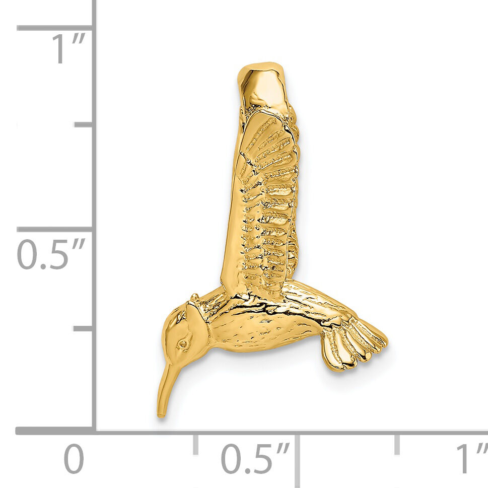 14K 3-D Hummingbird Charm-K6528