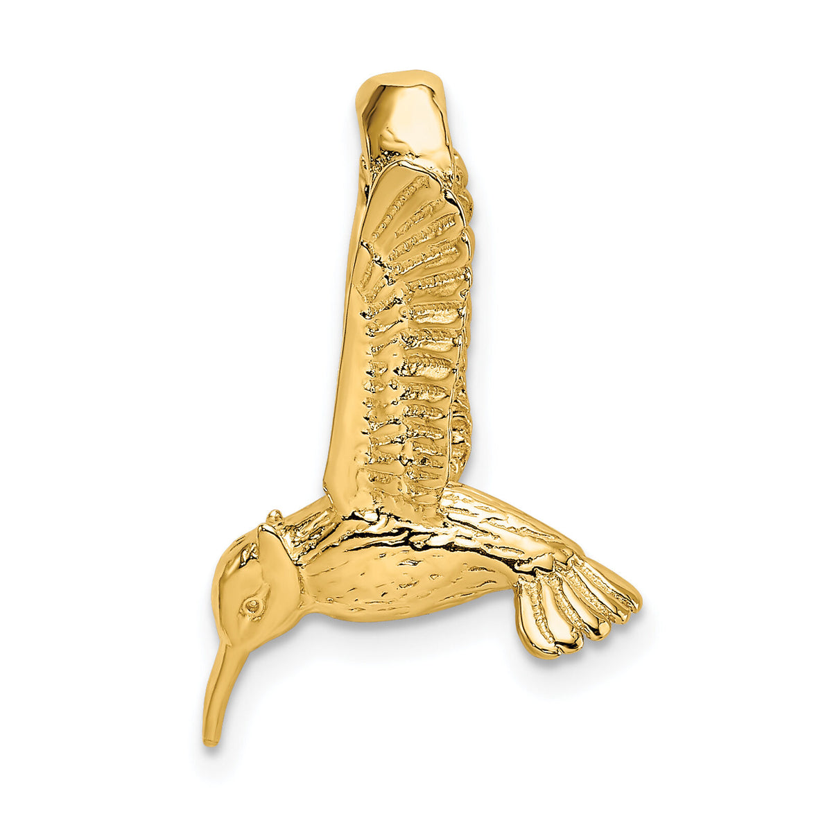 14K 3-D Hummingbird Charm-K6528