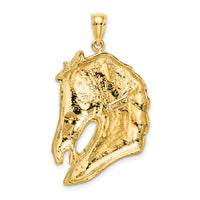 14K Horse Head w/Long Mane Charm-K6531