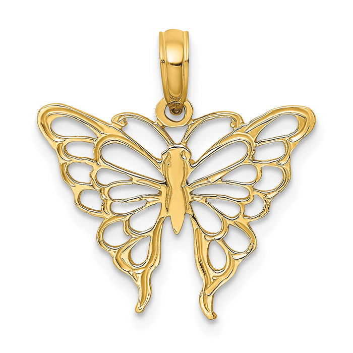 14K Butterfly Charm-K6537