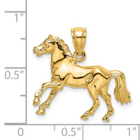 14K 3-D Horse Charm-K6539