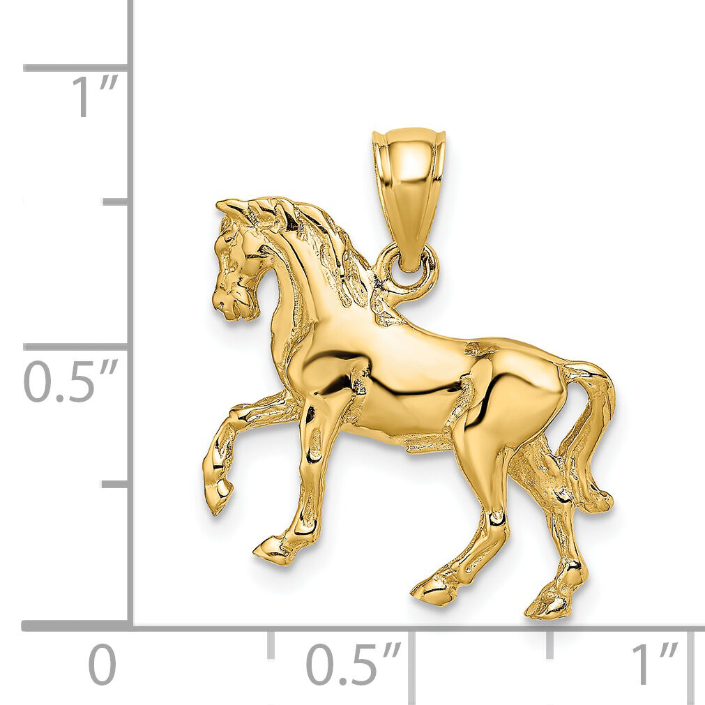 14K 3-D Horse Charm-K6540