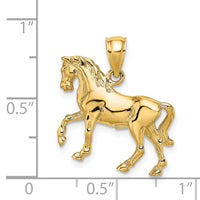 14K 3-D Horse Charm-K6540