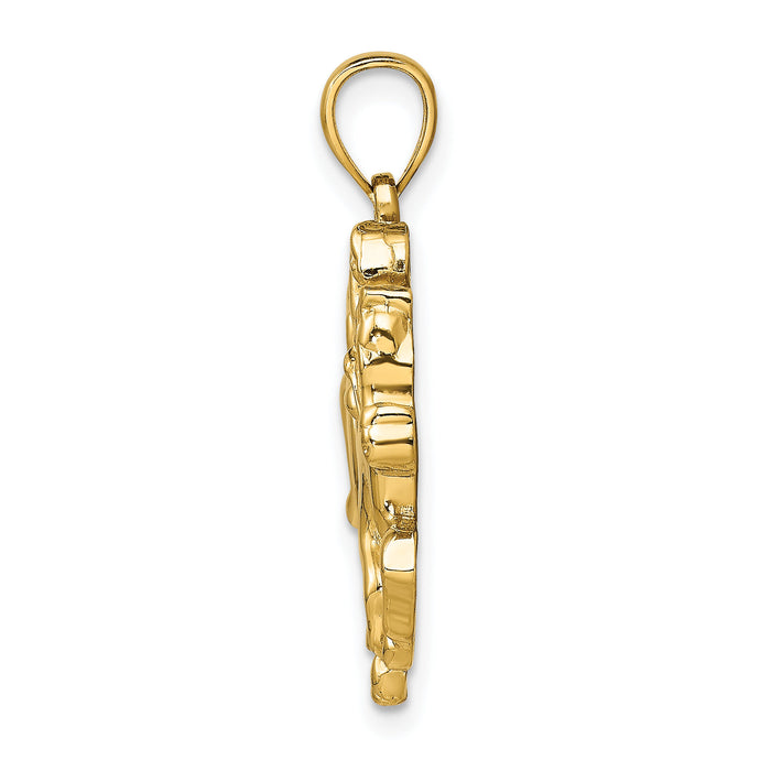 14K Jockey on Horse Charm-K6541