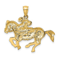14K Jockey on Horse Charm-K6541