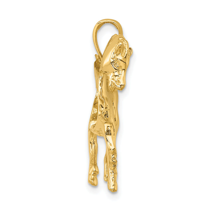 14K Horse Charm-K6544