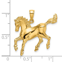 14K Horse Charm-K6544