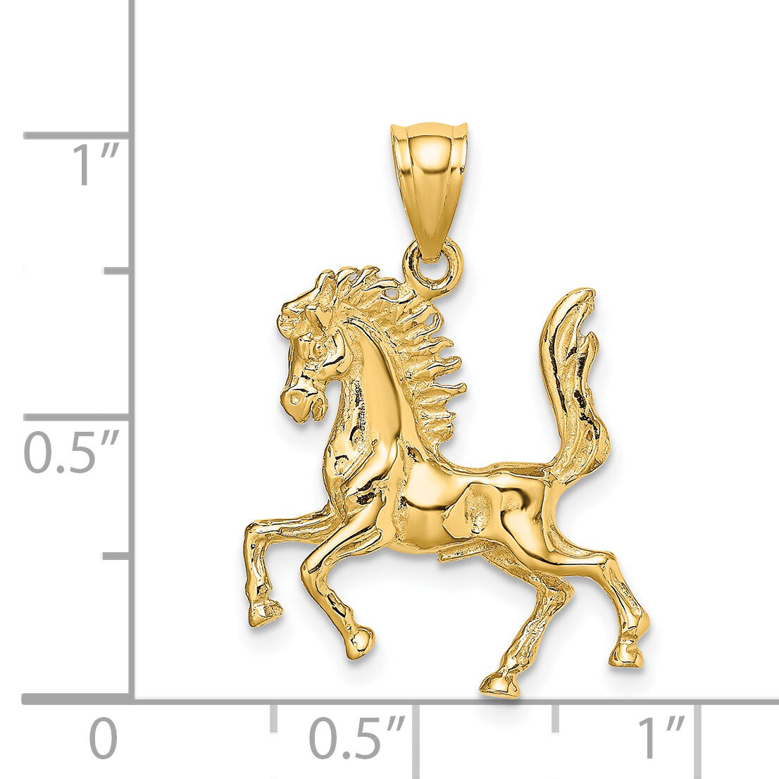 14K 3-D Horse Charm-K6546