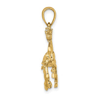 14K 3-D Horse Trotting Charm-K6547