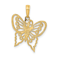 14K Cut-Out Butterfly Charm-K6556