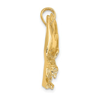 14K Eagle Landing w/Wings Up Charm-K6563