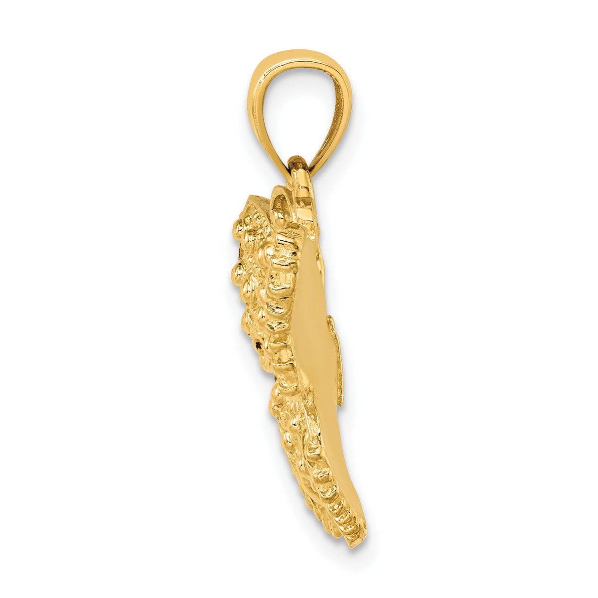 14K Textured Butterfly Charm-K6564
