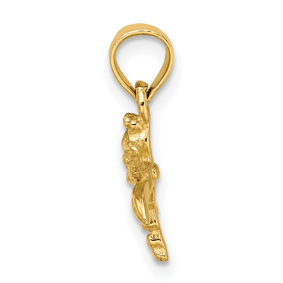 14K 2-D Mini Dragonfly w/Solid Wings Charm-K6566