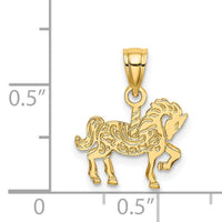 14K Carousel Horse Charm-K6576