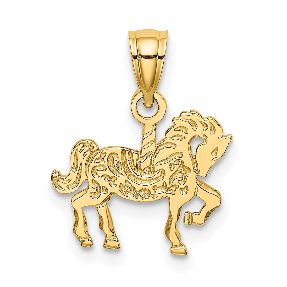 14K Carousel Horse Charm-K6576